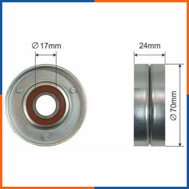 Galet tendeur de courroie d'accessoire pour AUDI | 038903315AD, T1092, 0340282SX