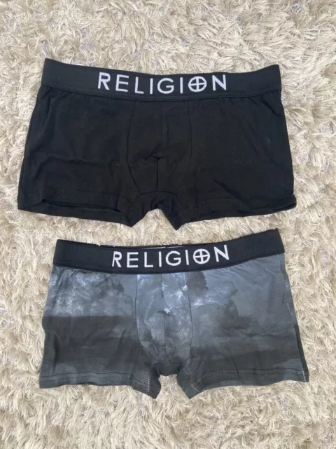 MENS RELIGION 2 Pack Boxer Shorts Naked Line Up Style Super Rare 4XL 48-50”  £19.99 - PicClick UK