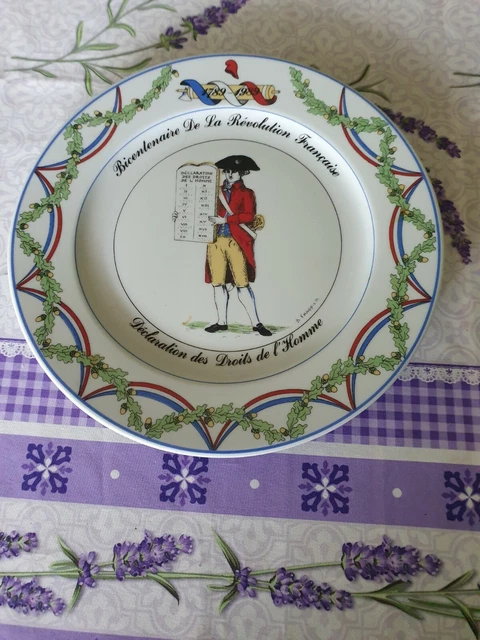 Rare assiette collection porcelaine - Bicentenaire de la