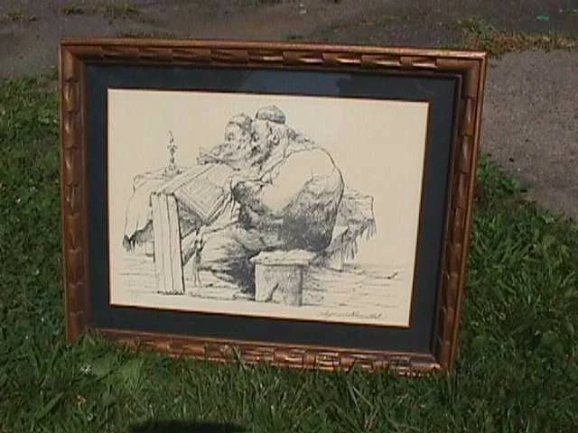" The Scholar";Artist's PROOF, Ink on Paper, Signed Artist Seymour Rosenthal. " The Scholar";Artist's PROOF, Ink on Paper, Signed Artist Seymour Rosenthal.