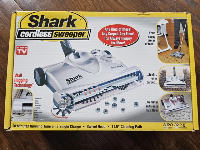 Shark 12" Swivel Rechargeable Floor Carpet Sweeper Cordless Stick Vacuum Cleaner