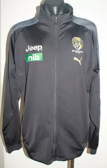 AFL Richmond Tigers Football Club Zip Up Training Sports Jacket Size Large Puma