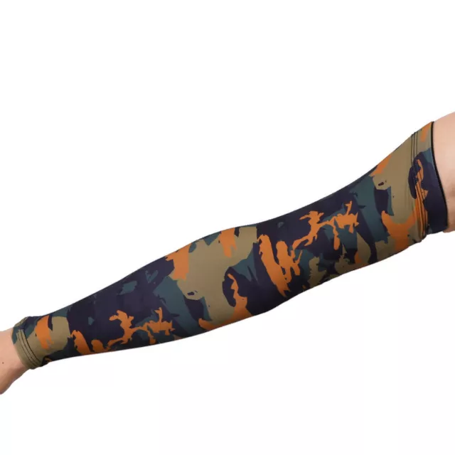 Flexible Camouflage Arm Sleeves Outdoor Riding Fishing Sun UV