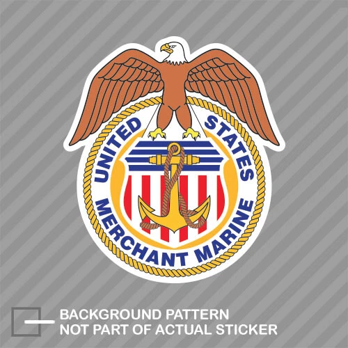 United States Merchant Marines Sticker Decal Vinyl with eagle us merchant marine