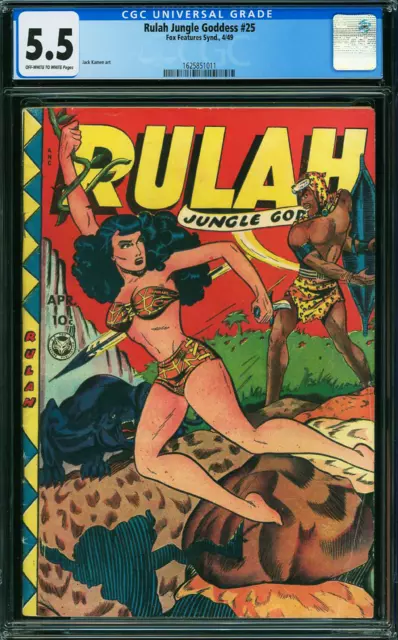 RULAH #25 CGC 5.5 OWW 1949 Pre-Code GGA Golden Age Comic CLASSIC KAMEN BEAUTY!