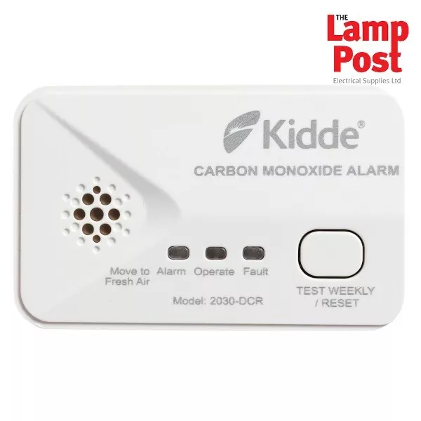 Kidde 2030-DCR - 10 Year Life Carbon Monoxide CO Detector AA Battery Alarm