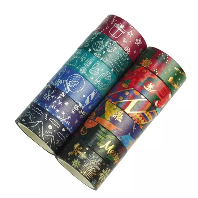 Christmas Washi Tape Set 12 Rolls Winter Embellishment for Arts, DIY Crafts5951