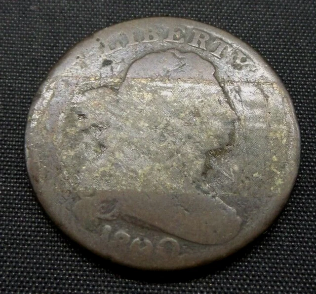 1800 Draped Bust Large One Cent Coin - B324