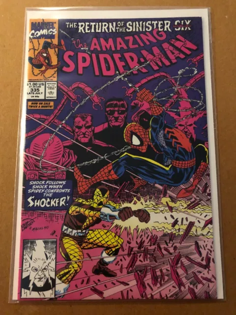 Amazing Spider-Man 335 --(NM condition)-- Sinister Six, Marvel Comics 1990