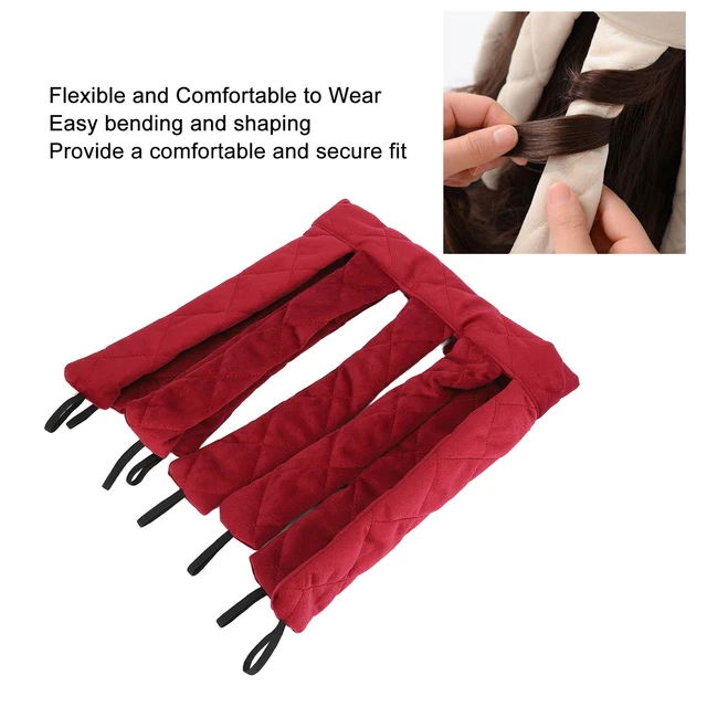 Heatless Curler For Wave Hair 8 Rods Flexible Reusable Heatless Curling Rod Zz1