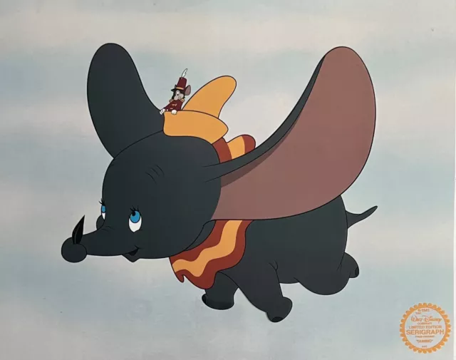 WALT DISNEY DUMBO Sericel Animation Cel Limited Edition Art 11" x 14" 2