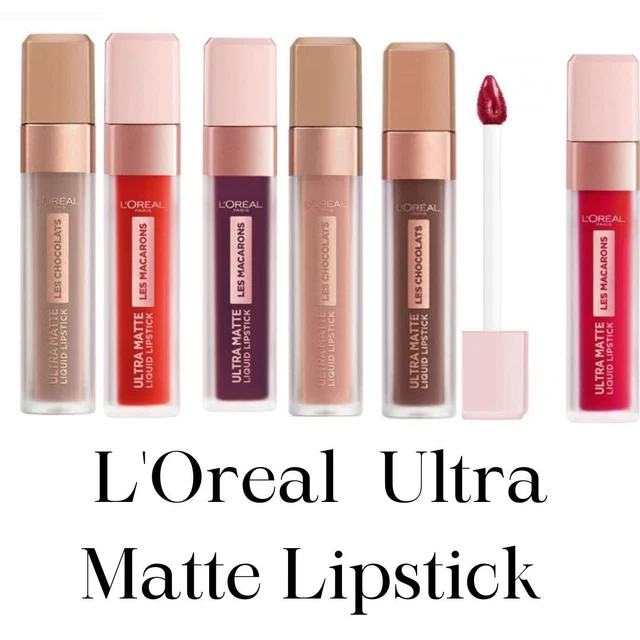 Ultra Matte L'ORÉAL PARIS ULTRA Matte Liquid Lipstick 8ml *Various Shades* FREE UK ...