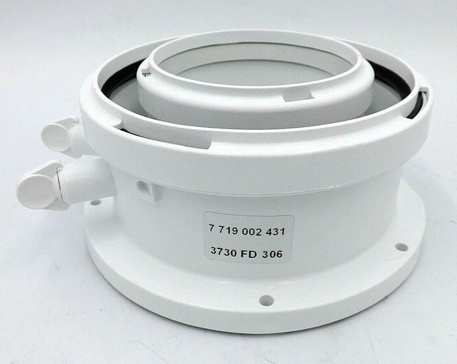 WORCESTER BOSCH ADAPTOR WITH TEST POINT 80/125mm 7719002431 FREEPOST