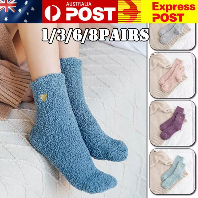 Soft Fluffy Bed Socks Lounge Slipper Fleece Socks Women Men Winter Warmer Socks