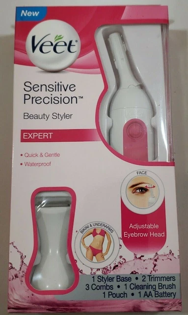Veet Sensitive Precision Beauty Styler Expert Hair Trimmer Quick&Waterproof NWT.