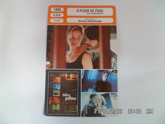 CARTE FICHE CINEMA 1995 A FLEUR DE PEAU Peter Gallagher Alison Elliott