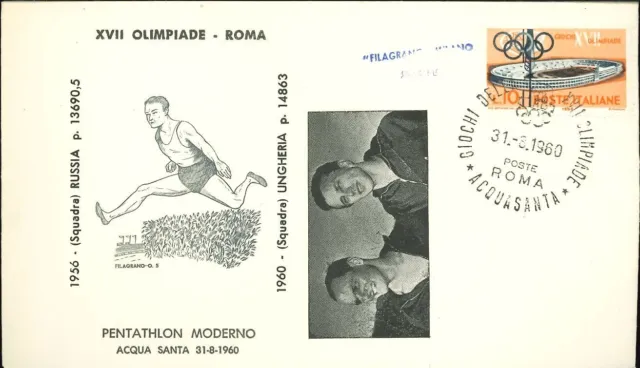 🏅 Olimpiade Roma 1960 - Pentathlon Moderno a squadre - Oro Ungheria