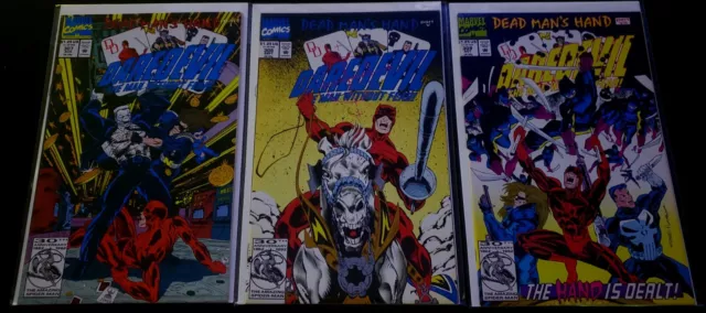 DAREDEVIL #307 #308 #309   MARVEL COMICS 1992 Punisher Cameo