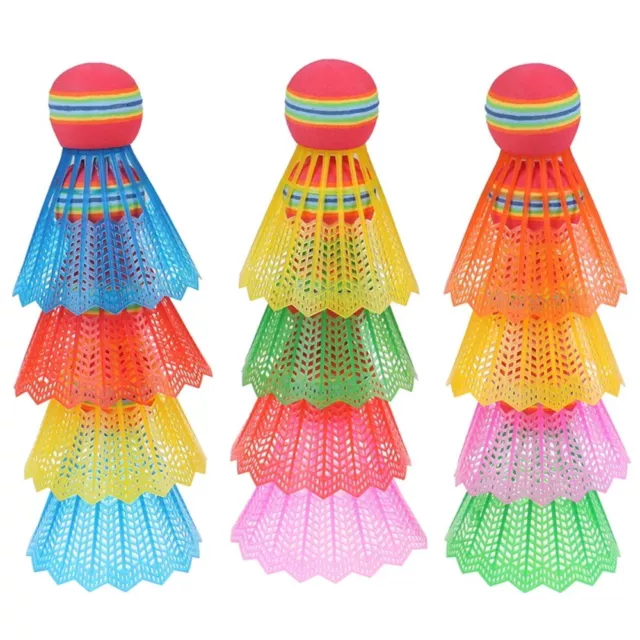 6Pcs Colorful Badminton Ball Plastic Badminton Trainer