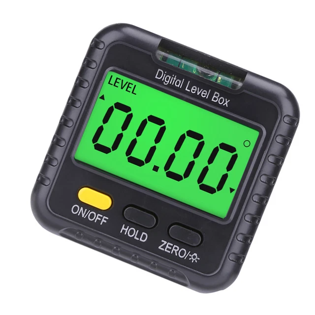 Mini Bevel Measure Box Spirit Level Digital Protractor E Tool Inclinometer