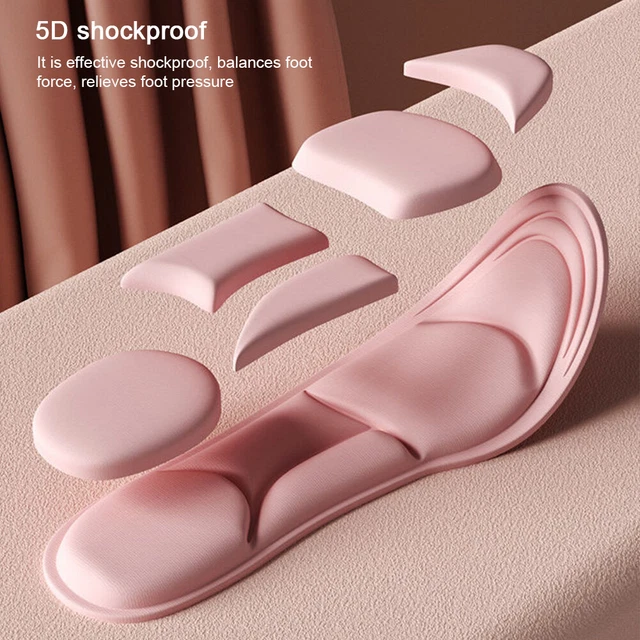 5D Pain Relief Massage Soft Breathable Shockproof Sports Insoles Men Women