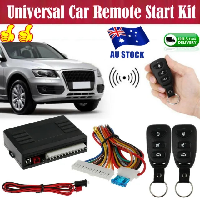 Universal Car Remote Start Kit Alarm Keyless Entry System Central Door Lock Kit