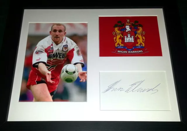 Shaun Edwards - Wigan Rlfc Signed Display + Postfree