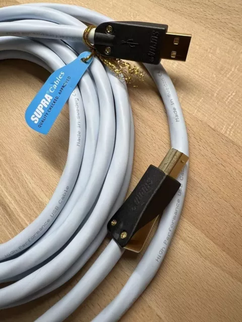 Supra Cables Audio HiFi USB  2.0 A - B 5,0m OVP