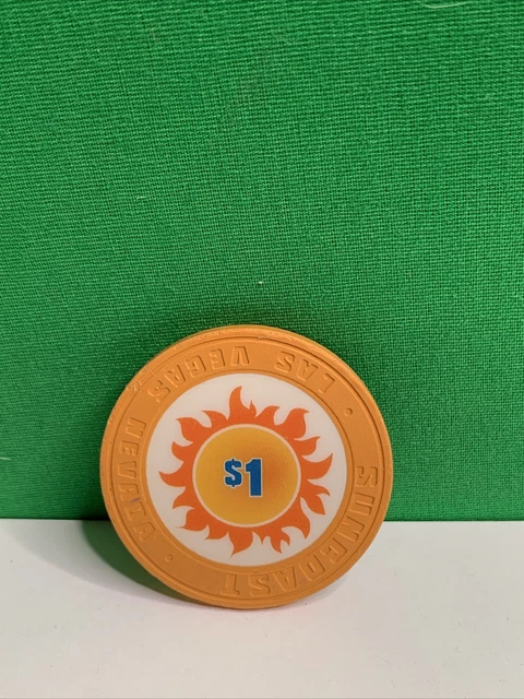 $1 Casino Chip SUNCOAST Casino Las Vegas Nevada Poker Chips Gambling Chips