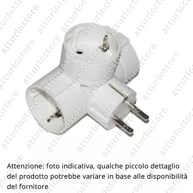 Sortie Triple Prise Schuko 16A 3 Prises Max 3680W