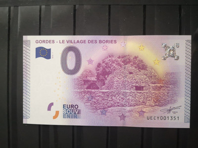 84 GORDES Le village des bories Billet Euro Souvenir 2015 