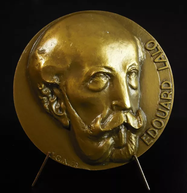 Medaille Edward Lalo Komponist Music Composer Opéra-féerie Le Königs D'Ys 1982