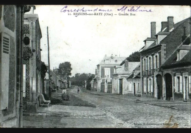 RESONS-sur-MATZ (60) VILLAS animated in 1914 / F.M. Treasury and Posts N°88 2