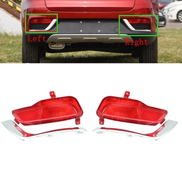 Car Left Rear Bumper Fog Light Parking Warning Reflector Taillights with X3T8