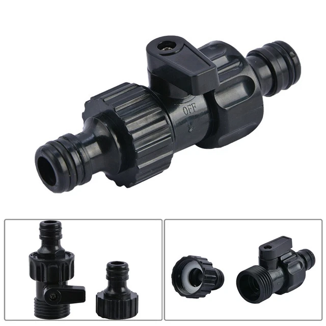 Garden Hose Pipe Inline Tap 1/2\ Shut Off Valve Fitting Connector Removable 3