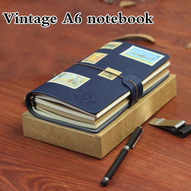 A6 Notizbuch Tagebuch Notizblock Vintage Schreibwaren Büro Schule Angebot