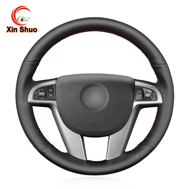 BLACK ARTIFICIAL LEATHER Car Steering Wheel Cover for Holden Commodore