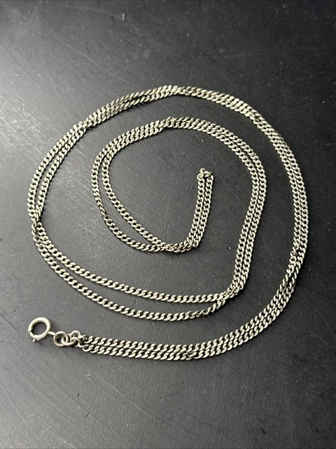 Chaîne En Argent Massif 925 – Maille Art Nouveau – Déco Simple Et élégante