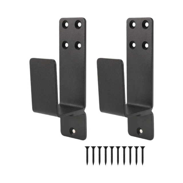 DOOR BRACKETS,2 Pack Drop Open Bar Holder for Home Security, 2X4 ...