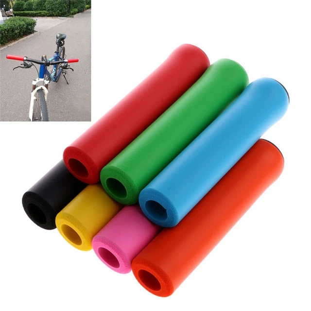Vélo Poignées Noir Bleu Vert Guidon Housse Vélo Rose Rouges
