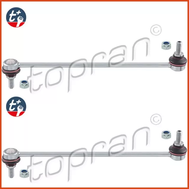 2 x TOPRAN KOPPELSTANGE PENDELSTÜTZE STABILISATOR SET VORNE FORD 3837655