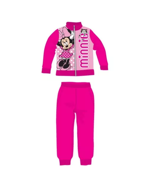 Tuta Bambina Felpa Full Zip Minnie Disney JOGGINGSETMIN001