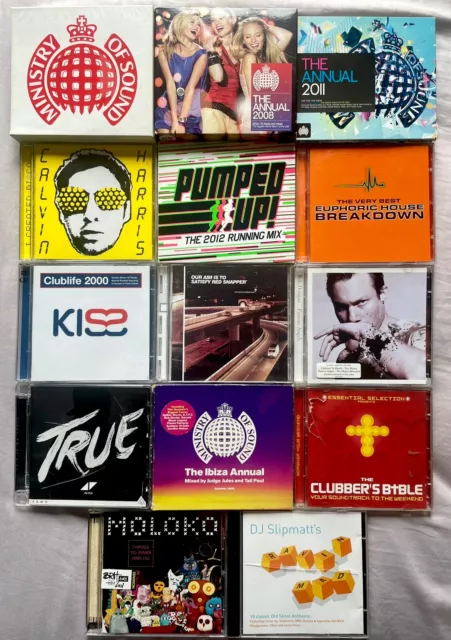 Dance & Electronica CD Albums BUNDLE Huge Job Lot FREE P&P Club EDM House MOS