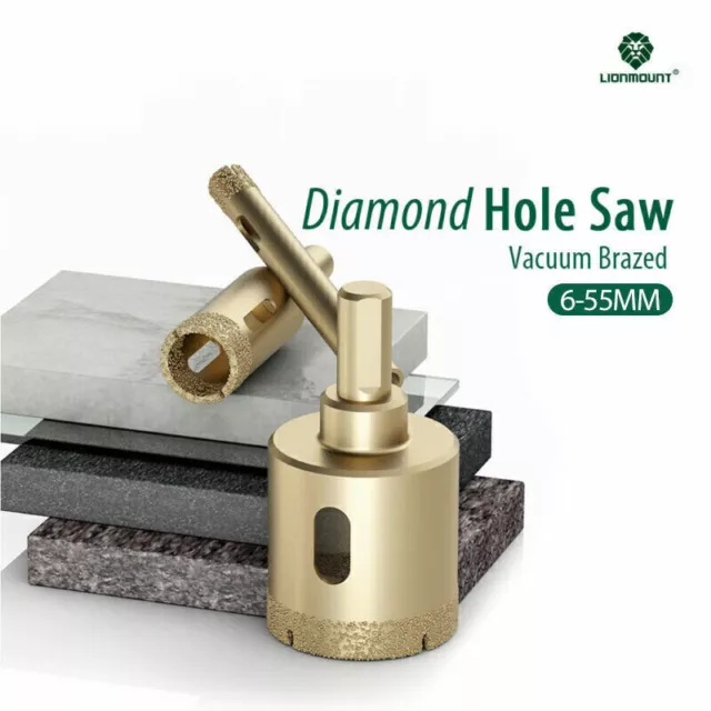 Diamond Hole Saw Drill Bits Cutter Set for Glass Tile Ceramic Marble 6mm-55mm