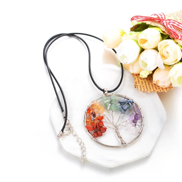 2 PCS Miss Gemstone Tree Necklace Necklaces Women Womens Choker