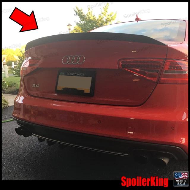 SPOILERKING REAR TRUNK Spoiler DUCKBILL 284P (Fits Audi A4 20082015