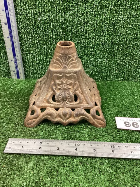 Vintage Original Cast Iron Oil Lamp Base