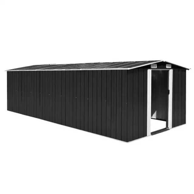 Outdoor Metal Storage House Galvanize Steel Garden Tool Equipment Furniture Shed