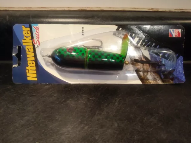 SUICK 4" NIGHTWALKER "GREEN FROG" Musky Muskie Pike Bass Fishing Lure Crankbait