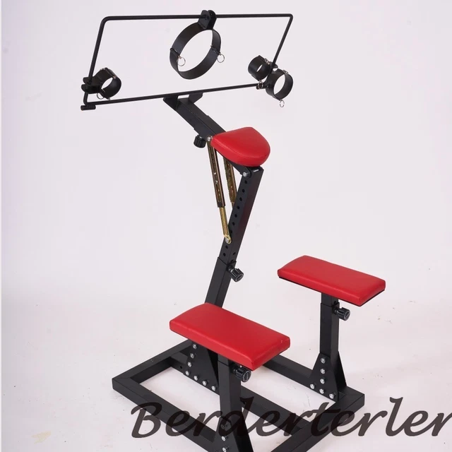 Slazo Chair BDSM FURNITURE LOVE Chair Female Slave Restraint Open Leg Gynecological ...